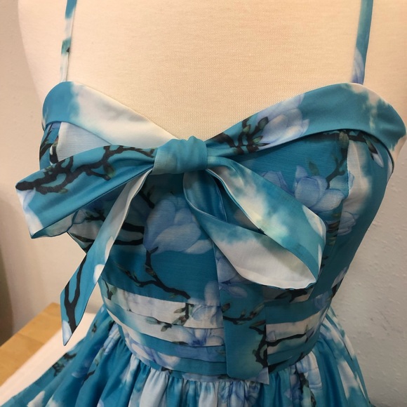 💙☁️Clara Flare Dress with Bow Tie Blue☁️💙 - Picture 10 of 12